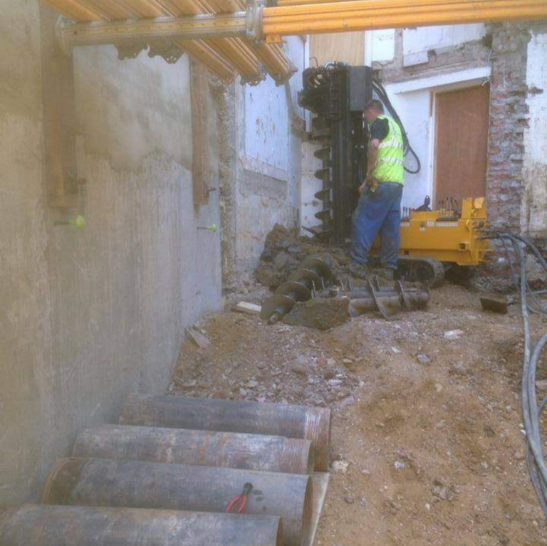 Temporary Cased Piles